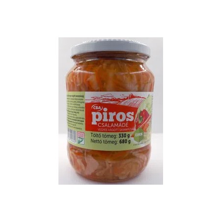 СВА Piros édes csalamádé vegyes vágott savanyúság 680g/330g