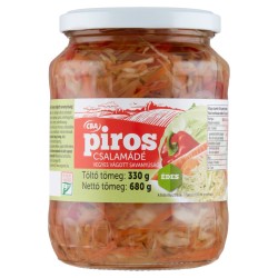 СВА Piros édes csalamádé vegyes vágott savanyúság 680g/330g