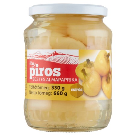 СВА Piros ecetes almapaprika, csípős 660g/330g