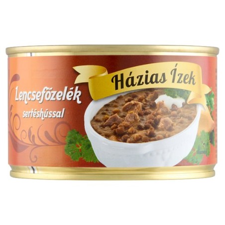 Lencsefőzelék sert.hús 400g, Házias ízek , (SZEPA)