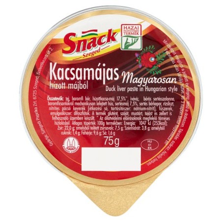 Snack kacsamájas magyarosan 75g