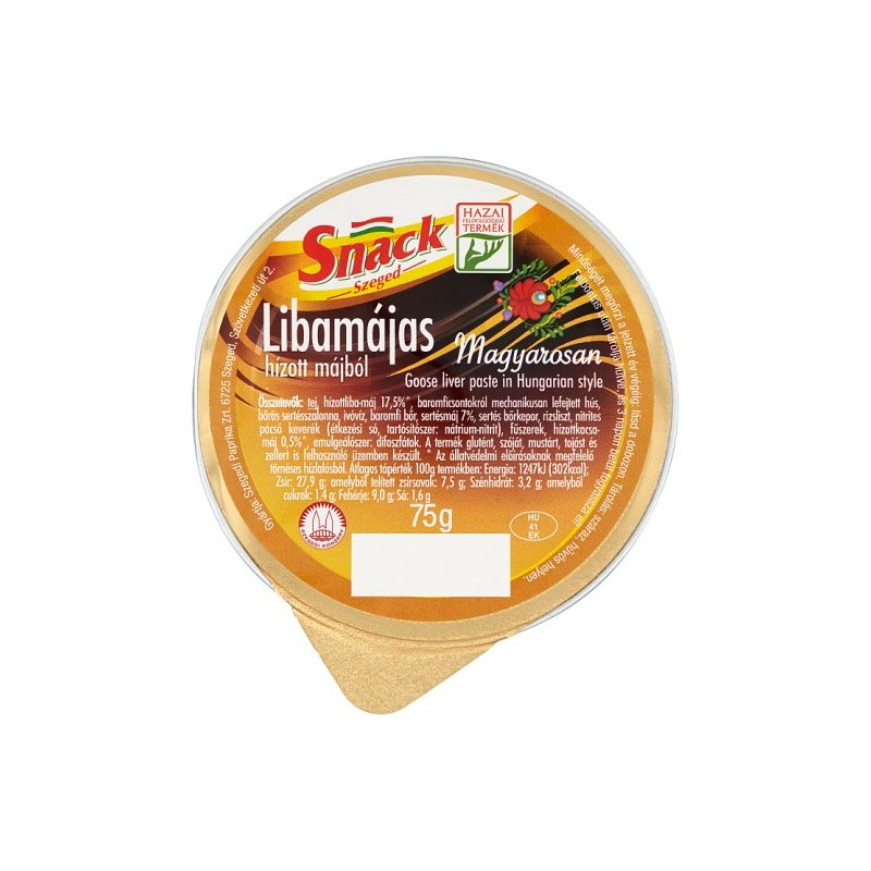 Snack libamájas magyarosan 75g