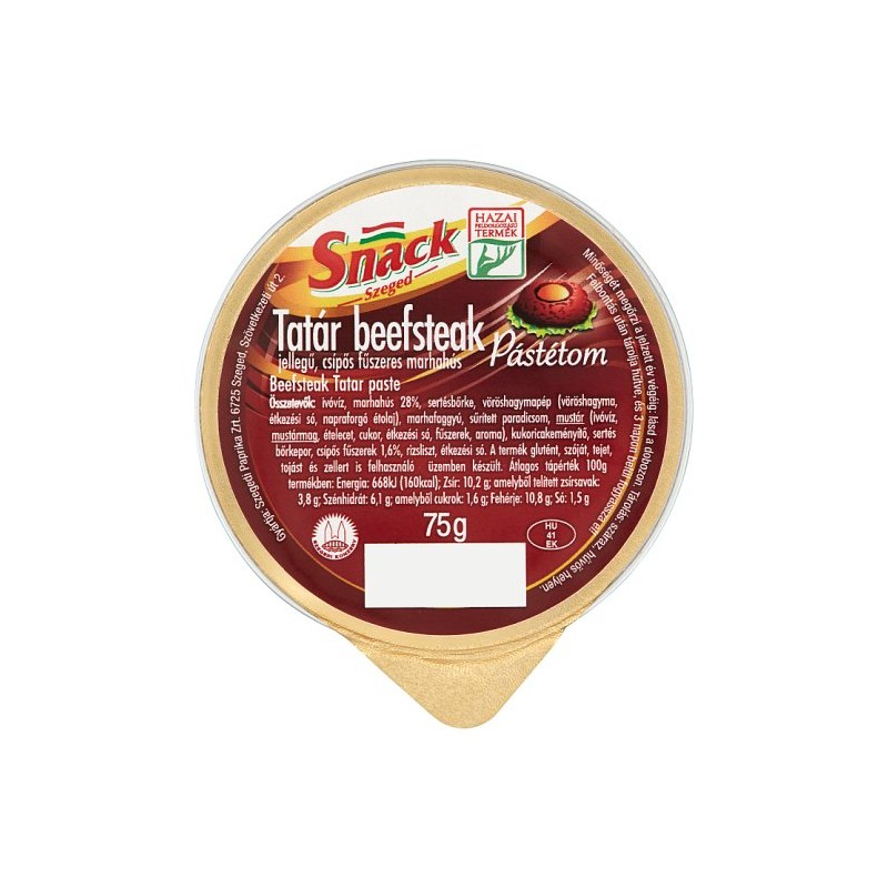 Snack tatár beefsteak jell.pástétom 75g