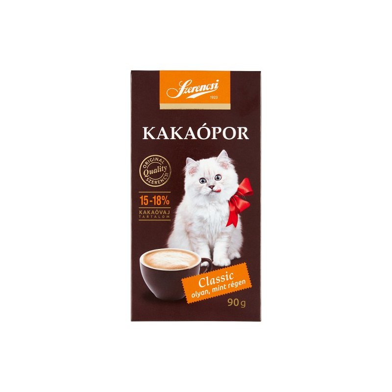 Szerencsi classic kakaópor 15-18% 90g