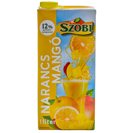 Szobi 12% narancs-mangó gyümölcsital 1l