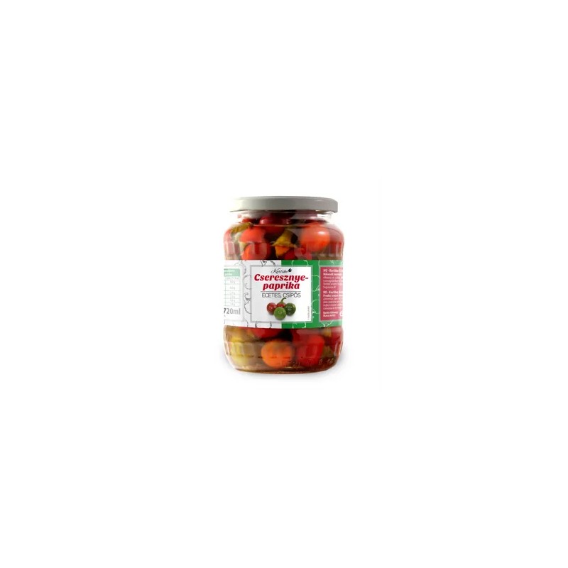 Kertike cseresznyepaprika csípős 670/340g