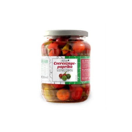 Kertike cseresznyepaprika csípős 670/340g
