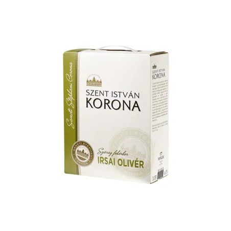 Szent István Korona Irsai Olivér 3 literes bag in box sz.f.bor 3l BIB