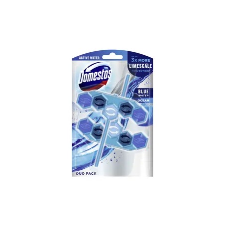 DOMESTOS Power5+ Ocean Active Blue Water WC frissítő blokk 2 x 53 g