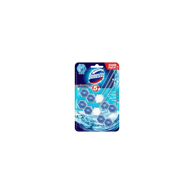 DOMESTOS Power5 WC frissítő blokk Ocean 2 x 55 g