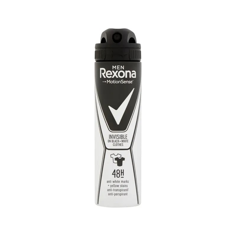 Rexona Men Invisible Black + White 48H férfi izzadásgátló dezodor - 150 ml