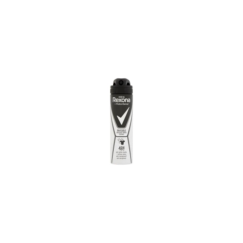 Rexona Men Invisible Black + White 48H férfi izzadásgátló dezodor - 150 ml