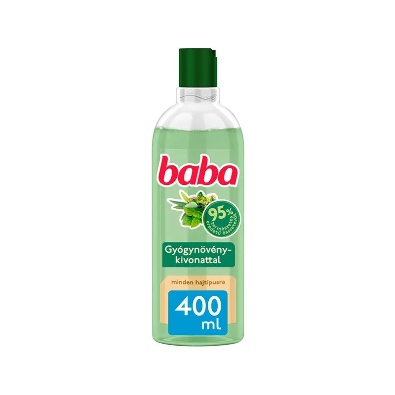 Baba Családi Minden Hajtípusra Gyógynövényes sampon - 400 ml