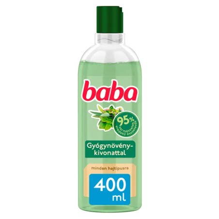 Baba Családi Minden Hajtípusra Gyógynövényes sampon - 400 ml