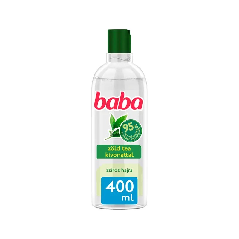 Baba Zsíros Hajra Organikus Zöld Tea sampon - 400 ml