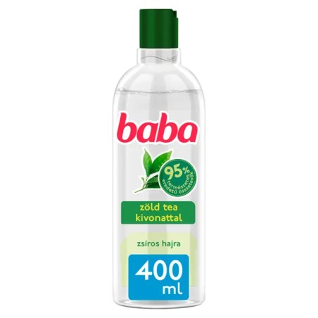 Baba Zsíros Hajra Organikus Zöld Tea sampon - 400 ml