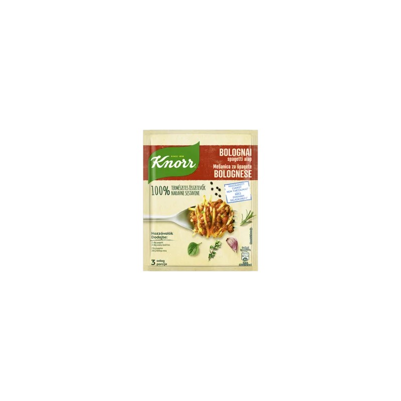 Knorr bolognai spagetti alap 38 g 100% természetes összetevő