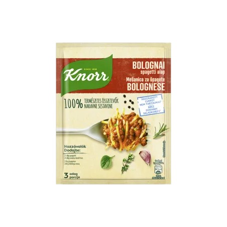 Knorr bolognai spagetti alap 38 g 100% természetes összetevő