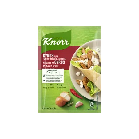 Knorr gyros alap fokhagymás dresszinggel 2in1 (30 g + 10 g) 40 g