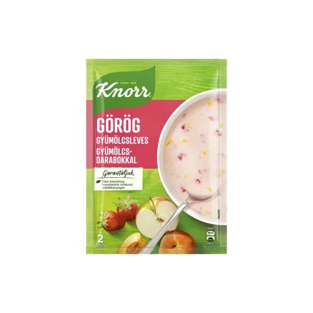 Knorr Frissítő Ízek görög gyümölcsleves gyümölcsdarabokkal 54 g