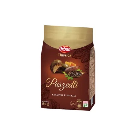 Urbán classics puszedli Mézzel, kakaós ízben, 180g