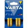 Varta Longlife alkáli mikro elem 4BL, 4db