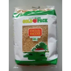 Gold Pack Demerara Tört barna nádcukor 500 g finomítatlan
