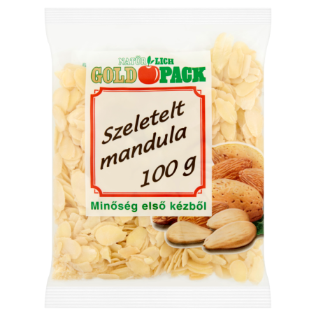 Gold pack szeletelt mandula 100g