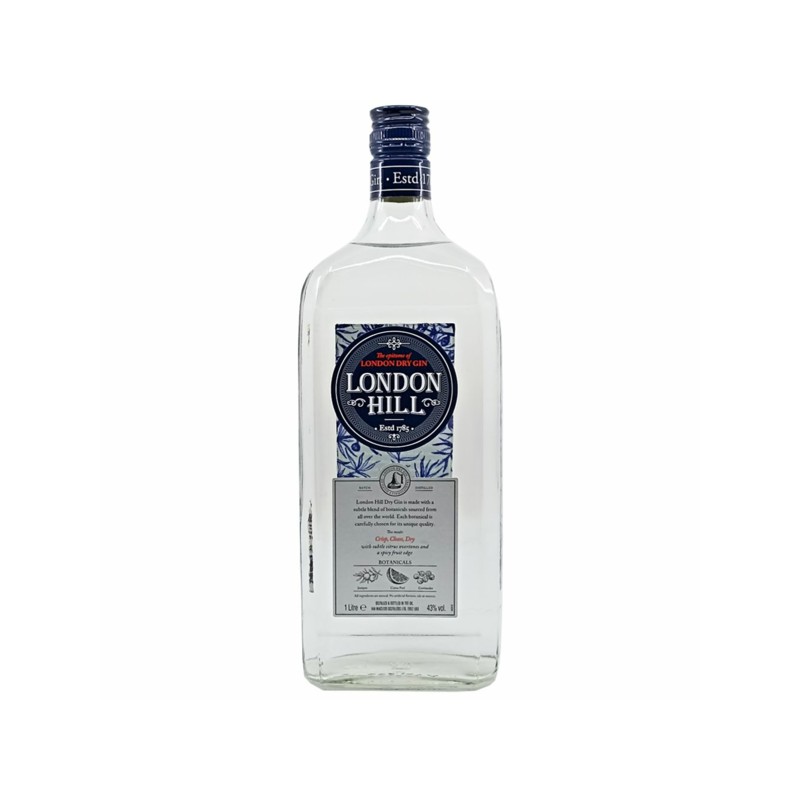 London Hill gin 43% 1l