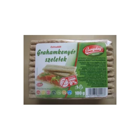 Everyday cukormentes, extrudált graham kenyér 100g