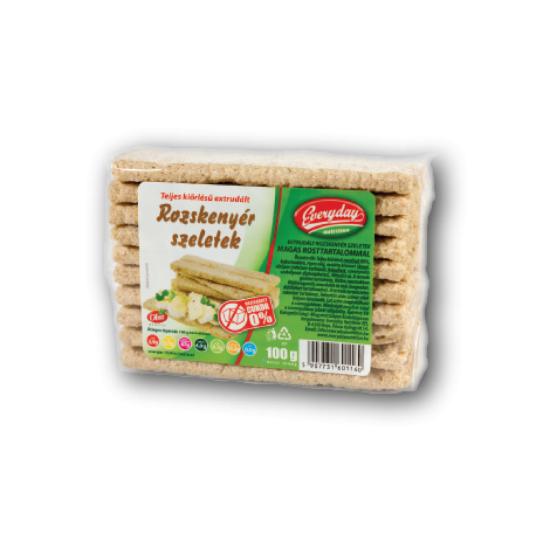 Everyday cukormentes, extrudált graham kenyér 100g