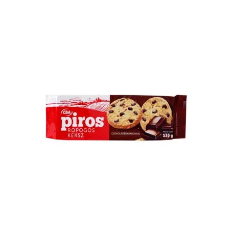 CBA Piros cookies amerikai csoki darabos 135g