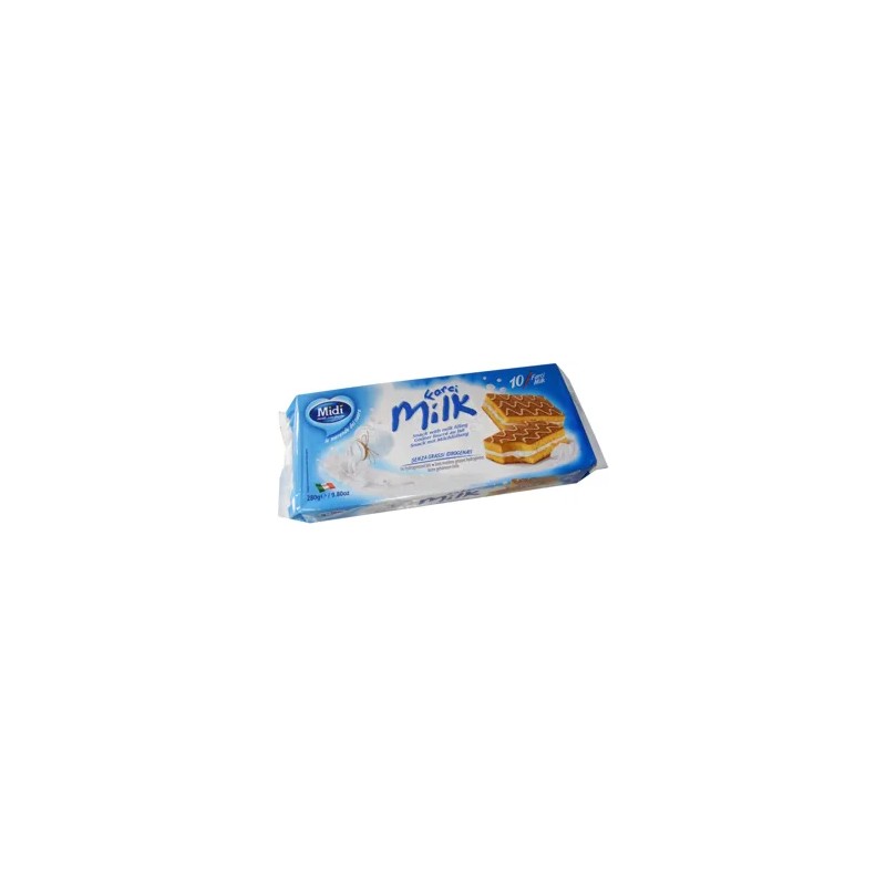 Midi TEJES/MILK ízű krémmel töltött piskóta szelet 28g (10db x 28g)