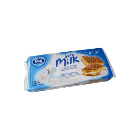 Midi TEJES/MILK ízű krémmel töltött piskóta szelet 28g (10db x 28g)