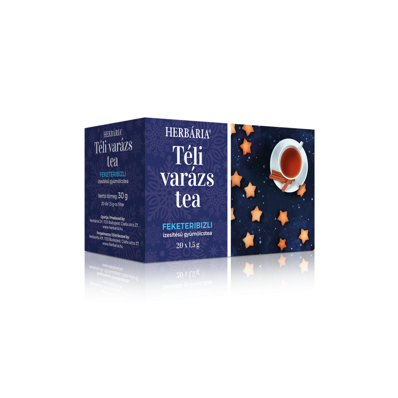 Herbária Téli varázs feketeribizli ízű filter tea  20x1,5g