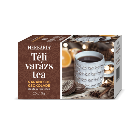 Herbária Téli varázs narancsos csokoládé ízű filter tea 20x1,5g