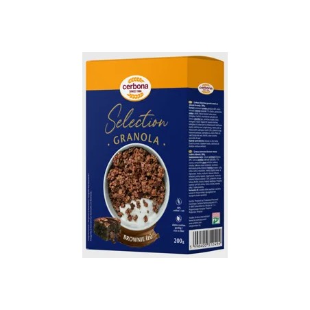 Cerbona dobozos granola-müzli brownie 200g