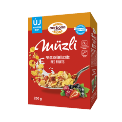 Cerbona dobozos müzli piros gyüm.200g