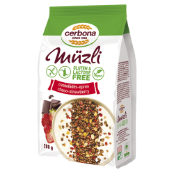 Cerbona gluténm. müzli csokis-epres 200g