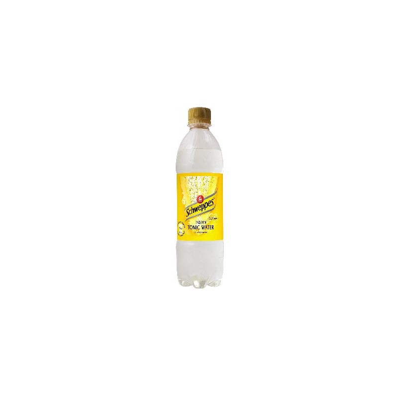 Schweppes Indian Tonic tonic kivonattal készült szénsavas üdítőital 0,5L Pet, drs