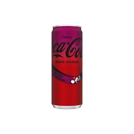 Coca cola cherry Zéró, dob. sz.üdítő 0,33l, drs