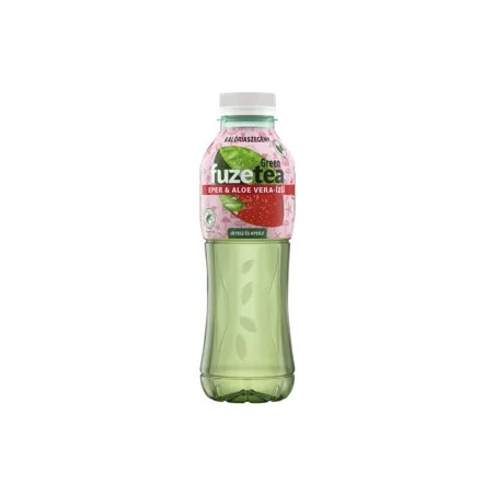 Fuze tea zöld tea-eper-aloe vera 0,5l PET, drs