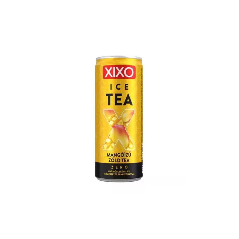 Xixo ice tea zöld, 0,25l, mangó, Zéró, drs