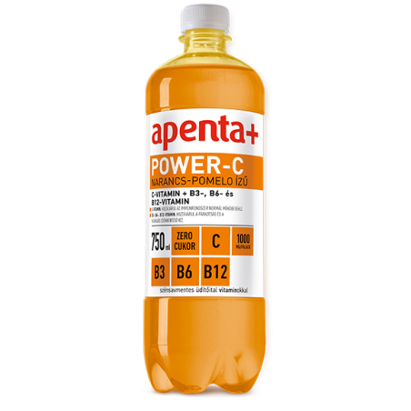 Apenta+ power-c narancs-pomelo 0,75l, drs