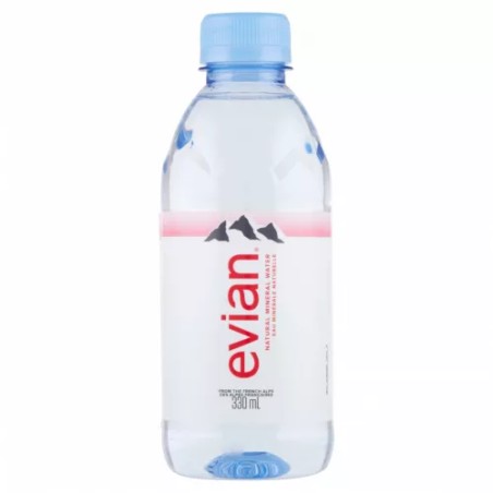 Evian ásványvíz 0,33l pet, drs