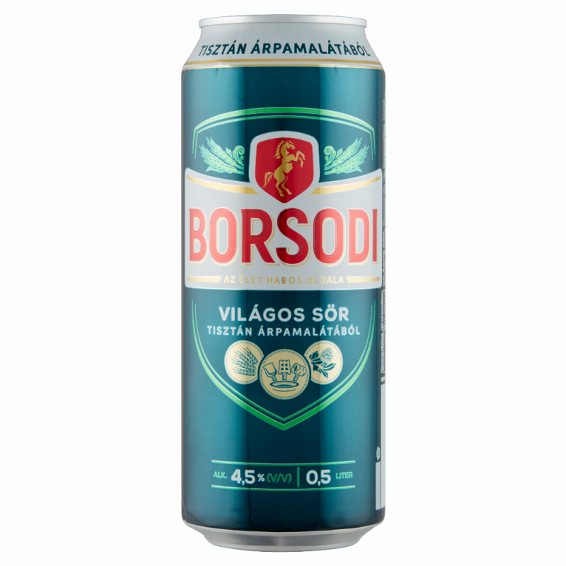 Borsodi dobozos sör 0,5l, drs