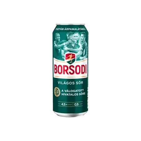 Borsodi dobozos sör 0,5l, drs