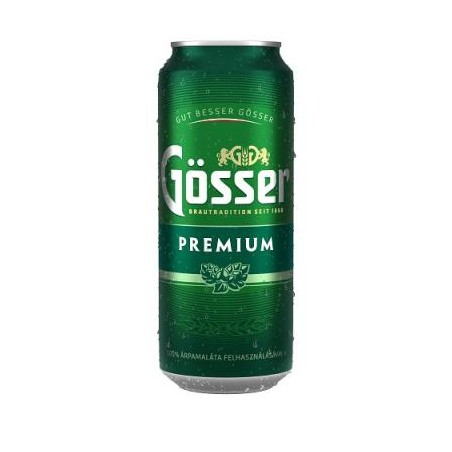 Gösser prémium 0,5l dobozos sör, drs