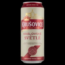 Krusovice 0,5l dobozos sör svetlé 4,2%alk., drs