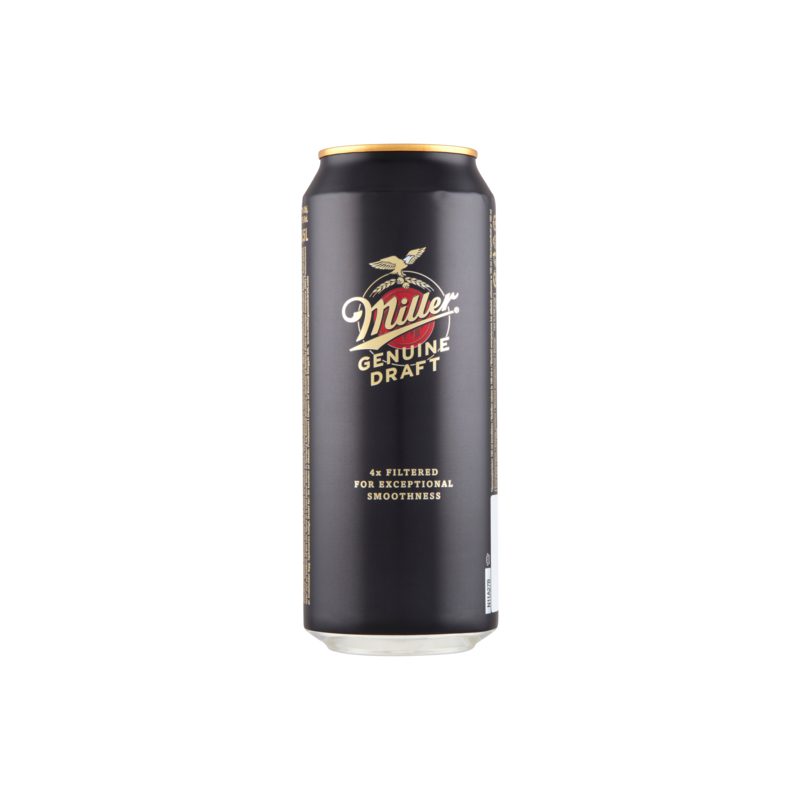 Miller Genuine Draft világos sör 4,7% 0,5 l, drs